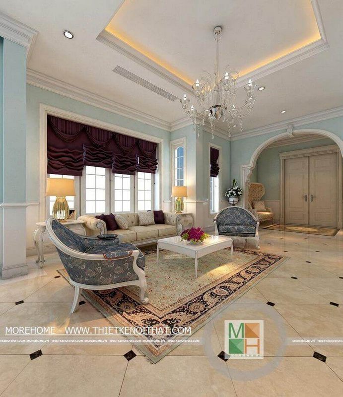 của bạn Sofa tân cổ điển với họa tiết độc đáo sẽ làm nên ấn tượng cho phòng khách của bạn.